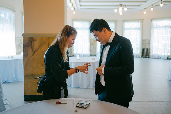 Christine and Alex Castle Green Wedding