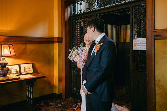 Christine and Alex Castle Green Wedding