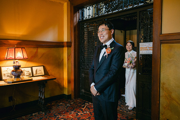 Christine and Alex Castle Green Wedding