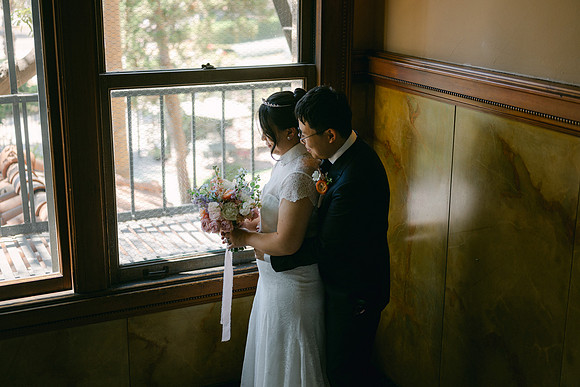 Christine and Alex Castle Green Wedding