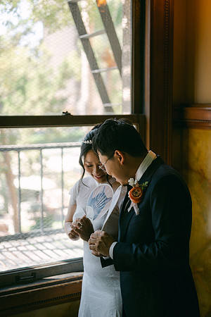 Christine and Alex Castle Green Wedding