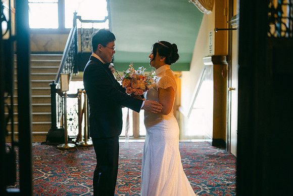 Christine and Alex Castle Green Wedding