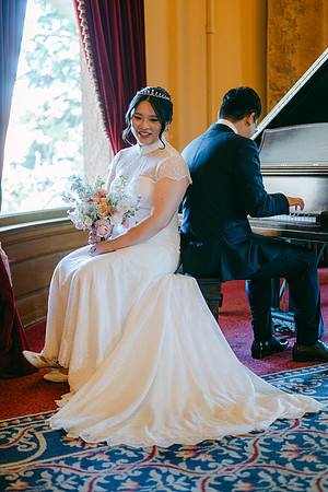 Christine and Alex Castle Green Wedding