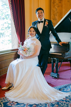 Christine and Alex Castle Green Wedding