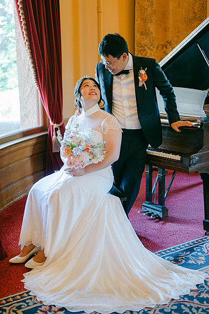 Christine and Alex Castle Green Wedding