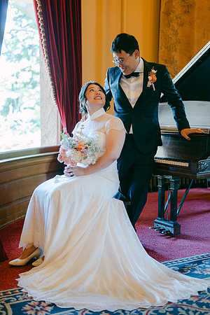 Christine and Alex Castle Green Wedding