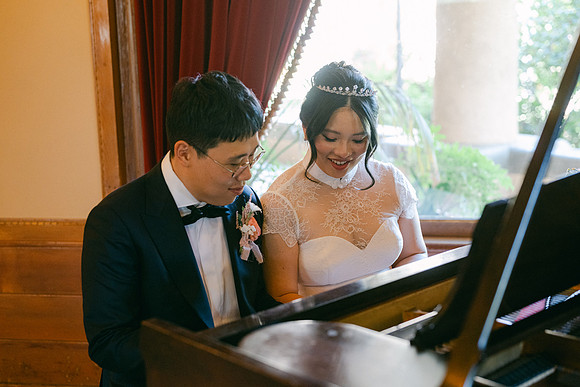 Christine and Alex Castle Green Wedding