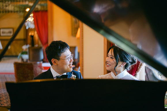Christine and Alex Castle Green Wedding