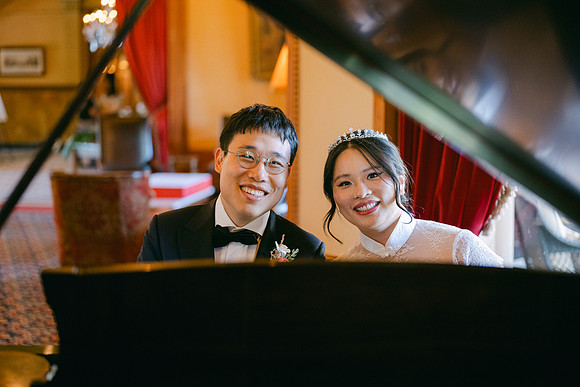 Christine and Alex Castle Green Wedding
