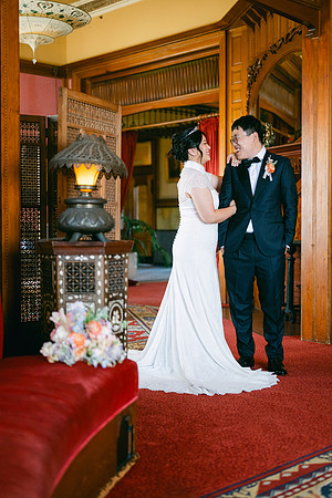 Christine and Alex Castle Green Wedding