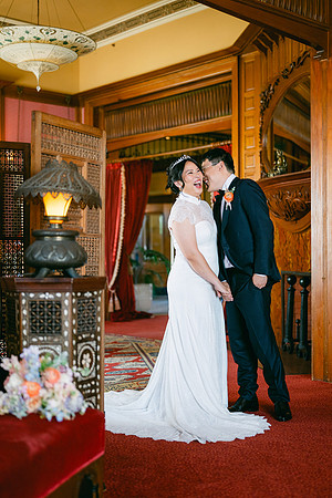 Christine and Alex Castle Green Wedding
