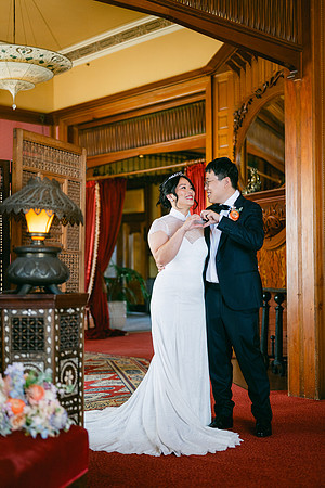 Christine and Alex Castle Green Wedding