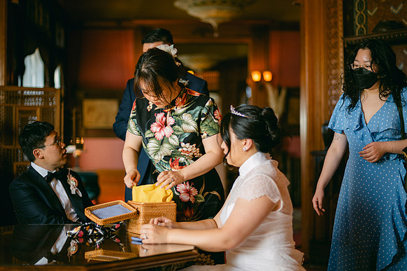 Christine and Alex Castle Green Wedding