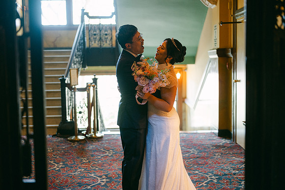 Christine and Alex Castle Green Wedding