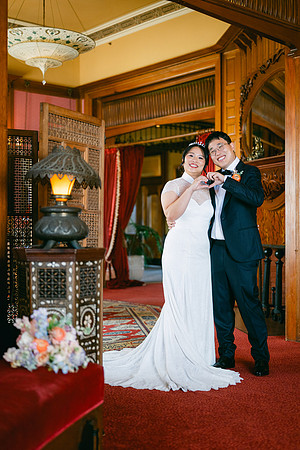 Christine and Alex Castle Green Wedding