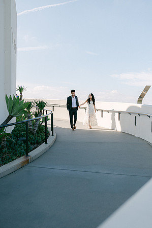 Elizabeth and Paul Engagement at Griffith Observatory