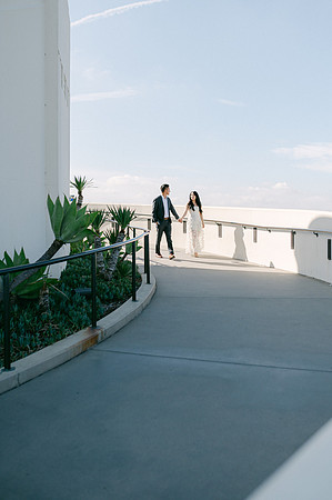 Elizabeth and Paul Engagement at Griffith Observatory