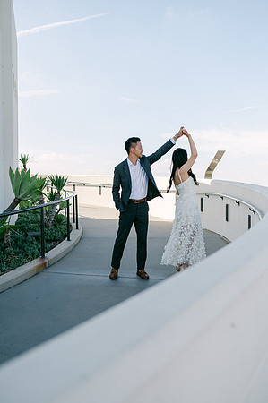 Elizabeth and Paul Engagement at Griffith Observatory
