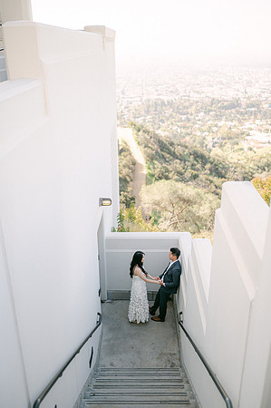 Elizabeth and Paul Engagement at Griffith Observatory