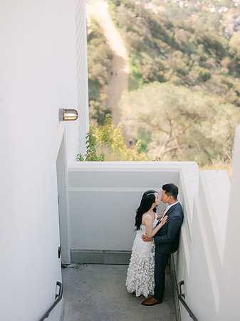 Elizabeth and Paul Engagement at Griffith Observatory