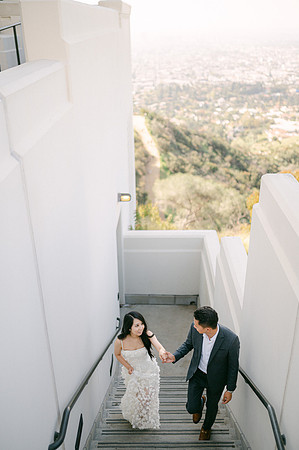 Elizabeth and Paul Engagement at Griffith Observatory