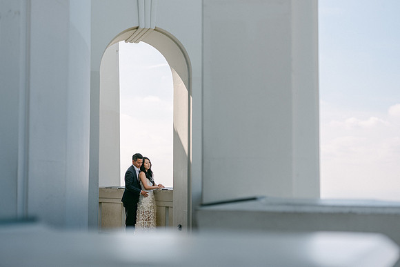 Elizabeth and Paul Engagement at Griffith Observatory