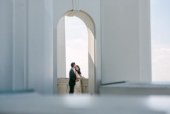 Elizabeth and Paul Engagement at Griffith Observatory