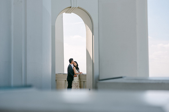 Elizabeth and Paul Engagement at Griffith Observatory