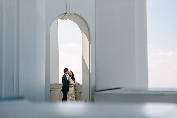 Elizabeth and Paul Engagement at Griffith Observatory