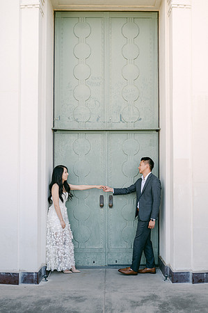 Elizabeth and Paul Engagement at Griffith Observatory