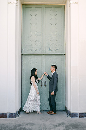 Elizabeth and Paul Engagement at Griffith Observatory