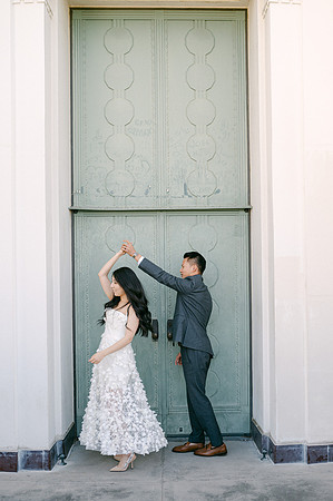 Elizabeth and Paul Engagement at Griffith Observatory