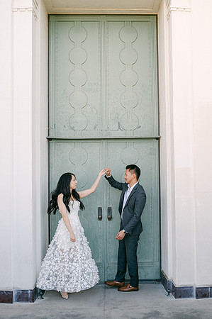 Elizabeth and Paul Engagement at Griffith Observatory