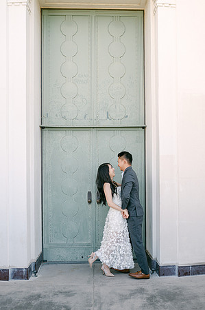 Elizabeth and Paul Engagement at Griffith Observatory