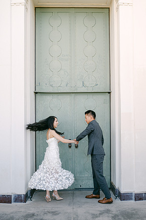 Elizabeth and Paul Engagement at Griffith Observatory
