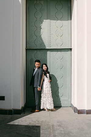 Elizabeth and Paul Engagement at Griffith Observatory