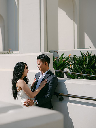 Elizabeth and Paul Engagement at Griffith Observatory