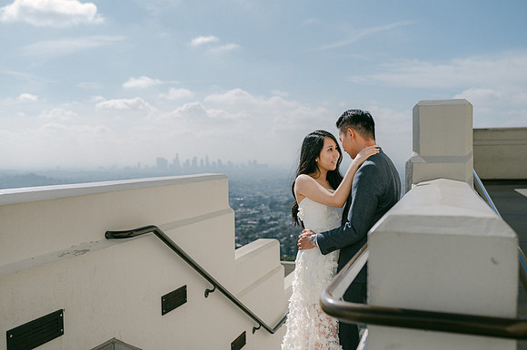 Elizabeth and Paul Engagement at Griffith Observatory