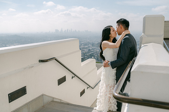 Elizabeth and Paul Engagement at Griffith Observatory