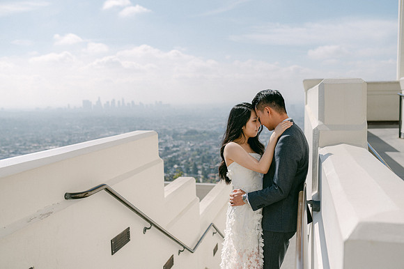 Elizabeth and Paul Engagement at Griffith Observatory