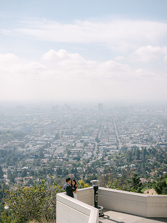 Elizabeth and Paul Engagement at Griffith Observatory