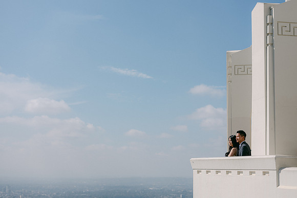 Elizabeth and Paul Engagement at Griffith Observatory