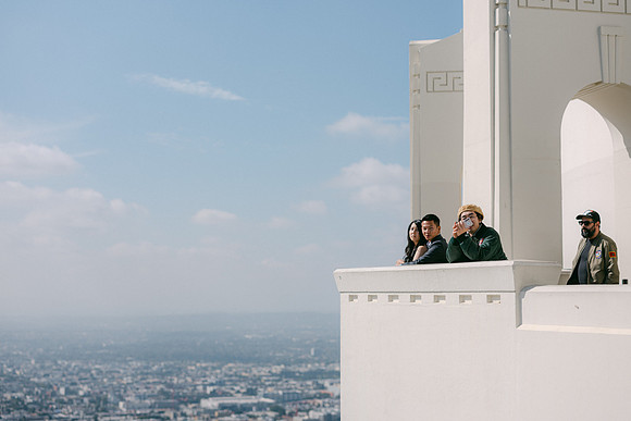 Elizabeth and Paul Engagement at Griffith Observatory