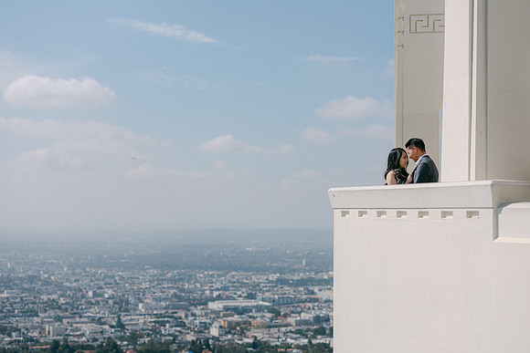 Elizabeth and Paul Engagement at Griffith Observatory