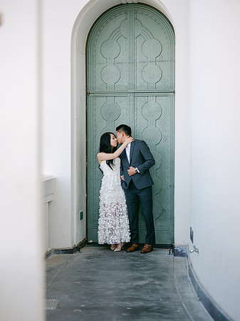 Elizabeth and Paul Engagement at Griffith Observatory