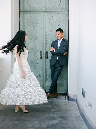 Elizabeth and Paul Engagement at Griffith Observatory