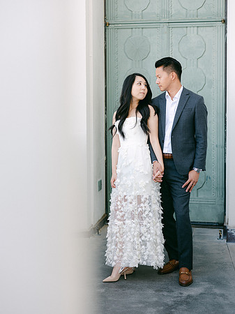 Elizabeth and Paul Engagement at Griffith Observatory