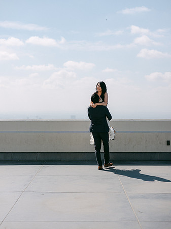 Elizabeth and Paul Engagement at Griffith Observatory