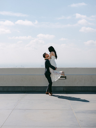 Elizabeth and Paul Engagement at Griffith Observatory
