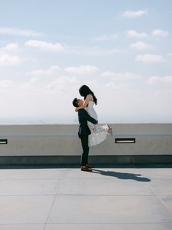 Elizabeth and Paul Engagement at Griffith Observatory